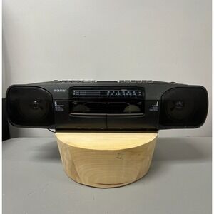 Vintage SONY CFS-W303 BOOM BOX Radio Dual Tape Cassette-Corder READ DESCRIPTION